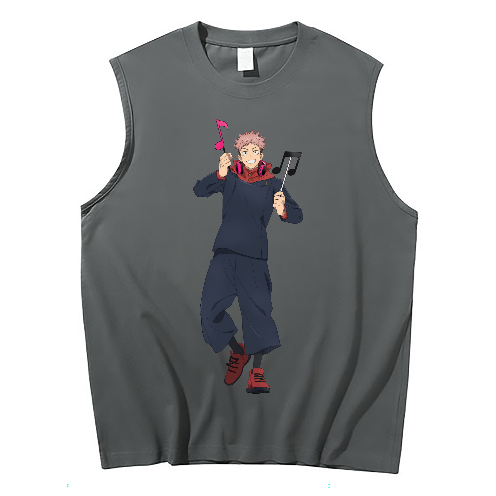 （画像用） 呪術廻戦 Jujutsu Kaisen コットン100％タンクトップ（フロントプリント）